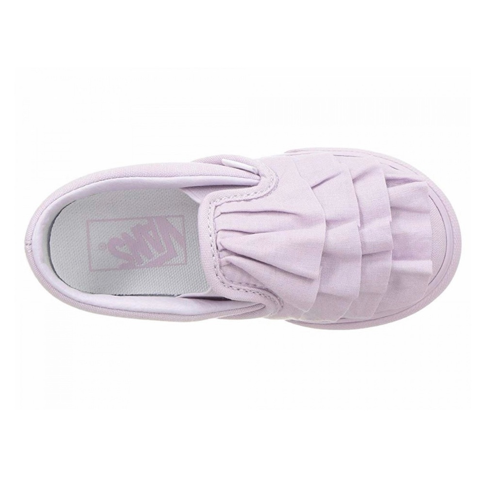 Girls Lavender Ruffle Vans US 9 EUC